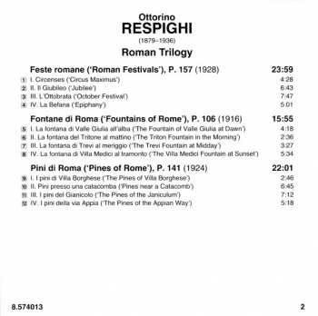 CD Ottorino Respighi: Roman Trilogy