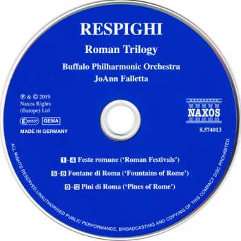 CD Ottorino Respighi: Roman Trilogy