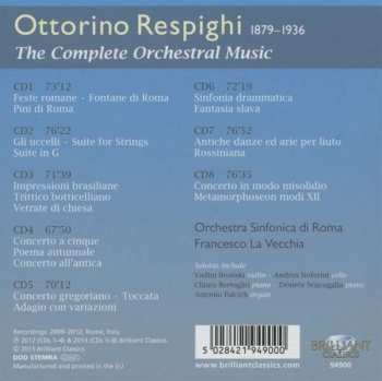 8CD/Dobozkészlet Ottorino Respighi: The Complete Orchestral Music