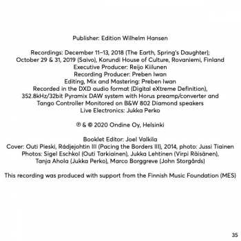 CD John Storgårds: The Earth, Spring's Daughter | Saivo