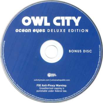 2CD Owl City: Ocean Eyes (Deluxe Edition) DLX