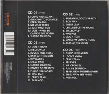 4CD Ozzy Osbourne: In The Beginning (Legendary Radio Broadcast Recordings)