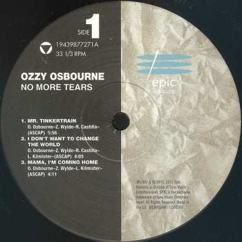 2LP Ozzy Osbourne: No More Tears