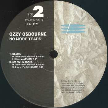 2LP Ozzy Osbourne: No More Tears