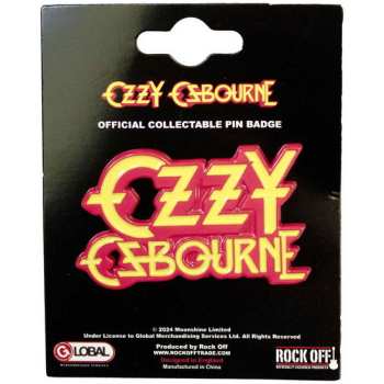 Merch Ozzy Osbourne: Kitűző Stacked Logo Ozzy Osbourne
