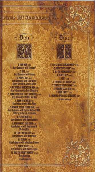 4CD/Dobozkészlet Ozzy Osbourne: Prince Of Darkness