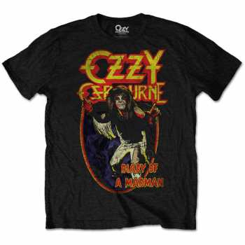 Merch Ozzy Osbourne: Póló Diary Of A Mad Man 