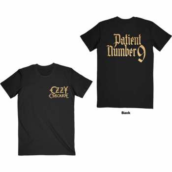 Merch Ozzy Osbourne: Tričko Patient No. 9 Gold Logo Ozzy Osbourne S