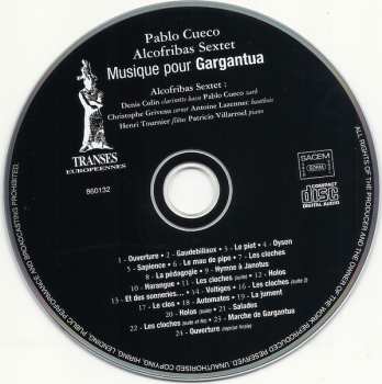 CD Pablo Cueco: Musique Pour Gargantua