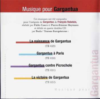 CD Pablo Cueco: Musique Pour Gargantua