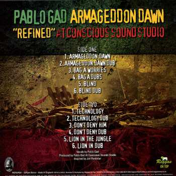 LP Pablo Gad: Armageddon Dawn “Refined” At Conscious Sounds Studio