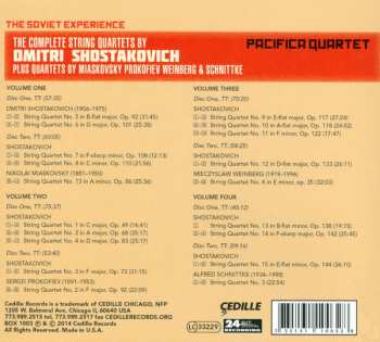 8CD/Dobozkészlet Sergei Prokofiev: The Soviet Experience: The Complete String Quartets Of Dmitri Shostakovich Plus Quartets by Miaskovsky Prokofiev Weinberg & Schnittke