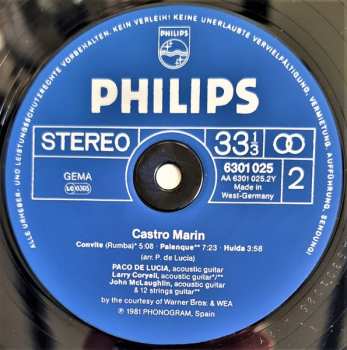 LP Paco De Lucía: Castro Marin