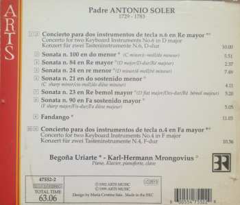 CD Padre Antonio Soler: Conciertos, Sonatas, Fandango