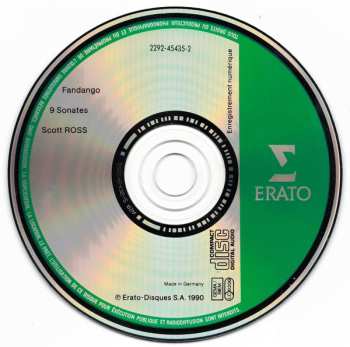 CD Scott Ross: Fandango / 9 Sonatas