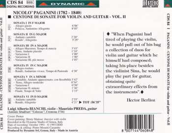 3CD/Dobozkészlet Niccolò Paganini: Centone Di Sonate For Violin And Guitar - Complete Edition
