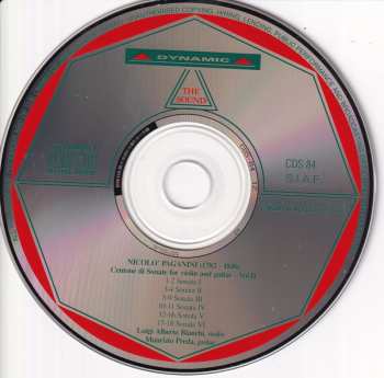 3CD/Dobozkészlet Niccolò Paganini: Centone Di Sonate For Violin And Guitar - Complete Edition