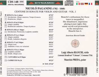 3CD/Dobozkészlet Niccolò Paganini: Centone Di Sonate For Violin And Guitar - Complete Edition