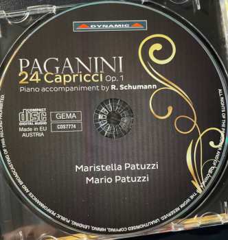 CD Niccolò Paganini: 24 Capricci Op.1 (Piano Accompaniment By R. Schumann)