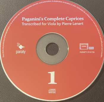 2CD Niccolò Paganini: Complete Caprices Transcribed For Viola