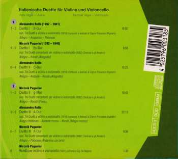 2CD Niccolò Paganini: Italienische Duette Für Violine Und Violoncello