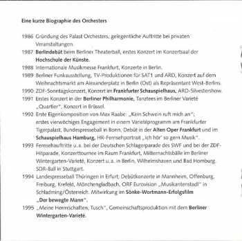 2CD Palast Orchester Mit Seinem Sänger Max Raabe: Die Größten Erfolge