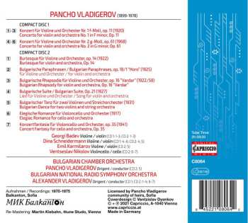 2CD Pancho Vladigerov: Vladigerov: String Concertos