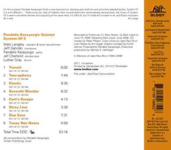 CD Pandelis Karayorgis Quintet: System Of 5