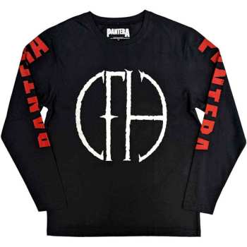 Merch Pantera: Long Sleeve Póló Frayed Logo Pantera