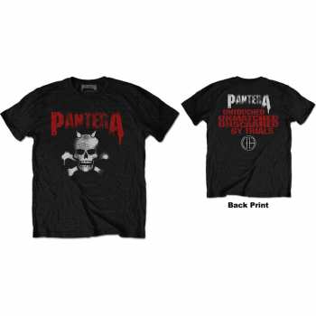 Merch Pantera: Tričko Horned Skull Stencil  S