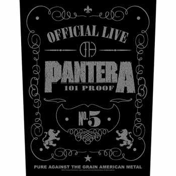 Merch Pantera: Hátfelvarró 101 Proof