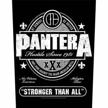 Merch Pantera: Hátfelvarró Stronger Than All 