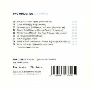 CD Paolo Fresu: Two Minuettos