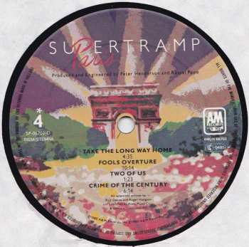 2LP Supertramp: Paris (2xLP)