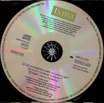 CD The London Symphony Orchestra: Parry: Ode On The Nativity / Holst: The Mystic Trumpeter / Vaughan Williams: The Sons Of Light