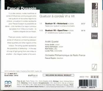 CD Orchestre Philharmonique De Radio France: Quatuor Vl "Hinterland" & Quatuor Vll "Opentime"