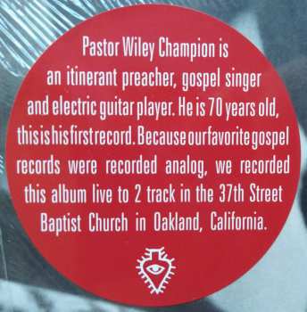 LP Wiley Champion: I Just Want To Be A Good Man