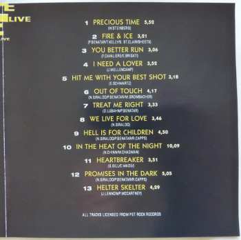 CD Pat Benatar: In The Heat Of The Night