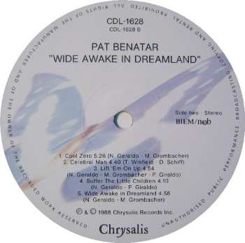 LP Pat Benatar: Wide Awake In Dreamland