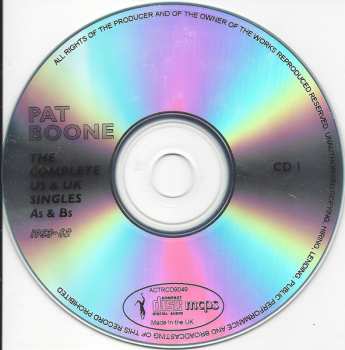 3CD Pat Boone: The Complete US & UK Singles As & Bs 1953-62