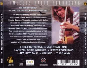 CD Pat Metheny Group: Live Chicago '87