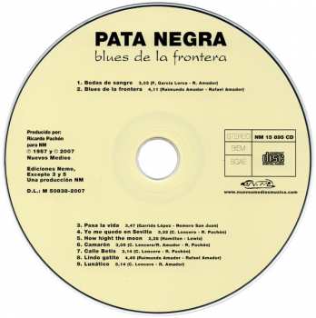 CD Pata Negra: Blues De La Frontera DIGI