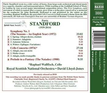 CD Royal Scottish National Orchestra: Symphony No. 1, "The Seasons" ; Cello Concerto ; Prelude To A Fantasy