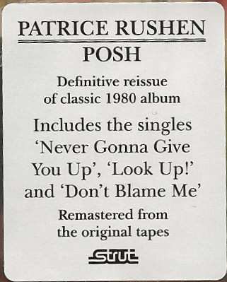 CD Patrice Rushen: Posh