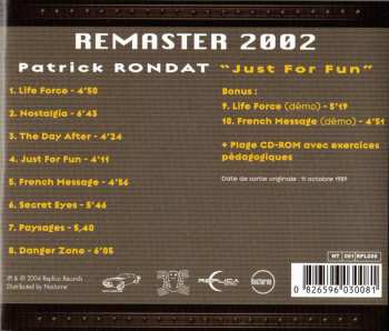 CD Patrick Rondat: Just For Fun (Remaster 2002)