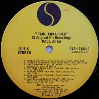 2LP Paul Anka: Paul Anka Gold