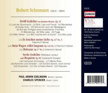 CD Robert Schumann: Schumann: Ausgewählte Lieder - Selected Songs