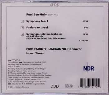 CD NDR Radiophilharmonie: Symphony No. 1 ∙ Fanfare To Israel ∙ Symphonic Metamorphosis