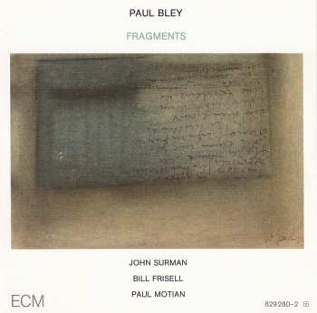 CD Paul Bley: Fragments
