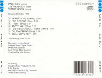 CD Paul Bley: Reality Check